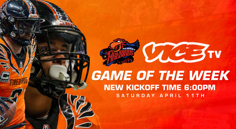 Albany Firebirds Announce Updated Kickoff Time for April 11th Home Opener