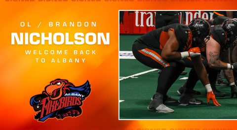 Albany Firebirds Bring Back Offensive Lineman Brandon Nicholson for 2026 Season
