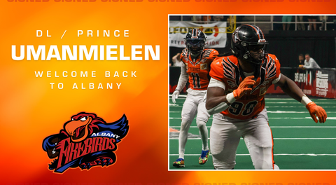 Albany Firebirds Re-Sign Defensive Lineman Prince Umanmielen for 2026 Season!