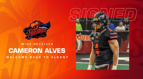 Albany Firebirds Announce Re-Signing of Wide Receiver Cameron Alves