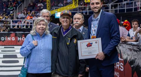 Firebirds Launch “Hero of the Game” with Patriot Hills NY, Honoring Vietnam Veteran Bill Frank
