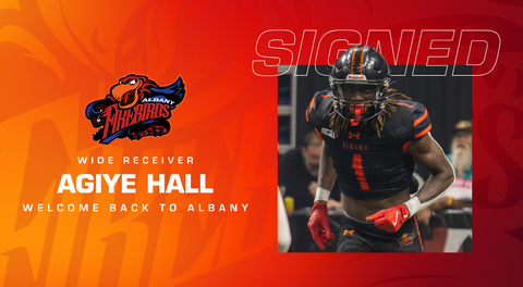 Albany Firebirds Announce Re-Signing of Wide Receiver Agiye Hall