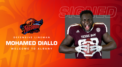 Albany Firebirds Announce Signing of Defensive Lineman Mohamed Diallo