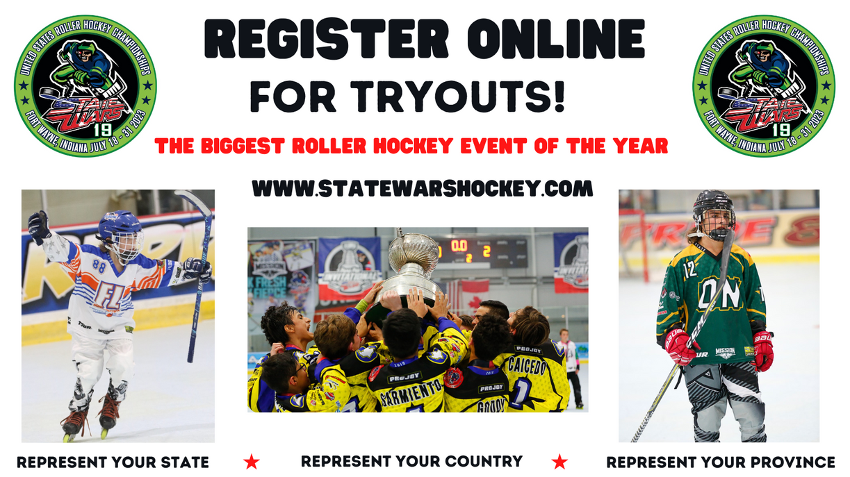 News REGISTER NOW FOR TRYOUTS!!! State Wars Hockey