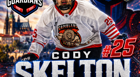Cody Skelton Commits to the Prague Guardians🎓🛡🏒🎓🛡🏒