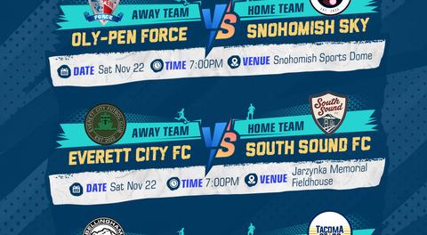 WISL Men’s Matchups — Saturday, Nov. 22