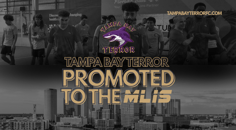 TAMPA BAY TERROR PROMOTED TO MAJOR LEAGUE INDOOR SOCCER