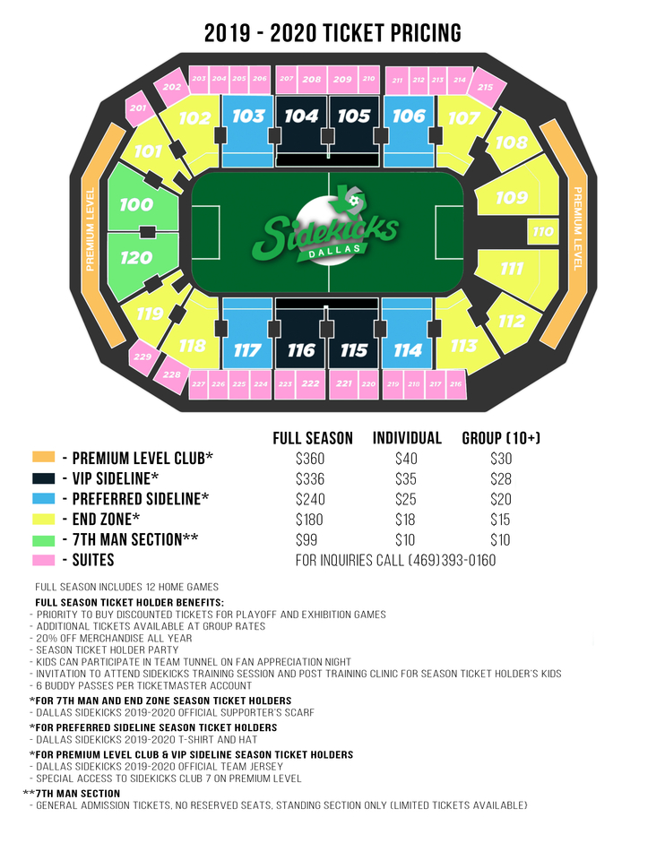 Tickets Dallas Sidekicks