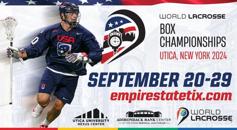 Tickets on sale for 2024 World Lacrosse Box Championships