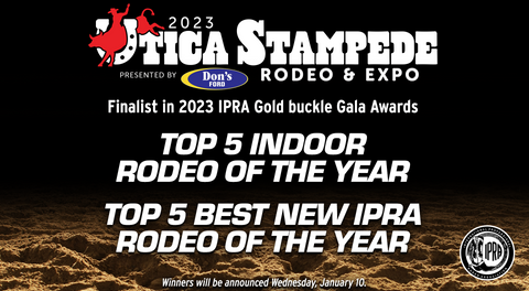 UTICA STAMPEDE VOTED IN TOP 5 RODEOS OF THE YEAR BY IPRA