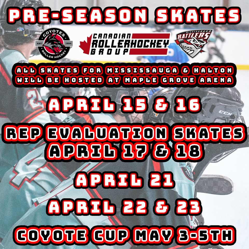 Halton and Mississauga Open Skate Info! Canadian Roller Hockey Group