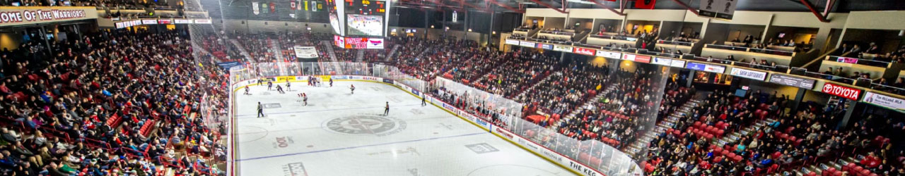 Temple Gardens Centre Sellout Crowd During Moose Jaw Warriors WHL Game