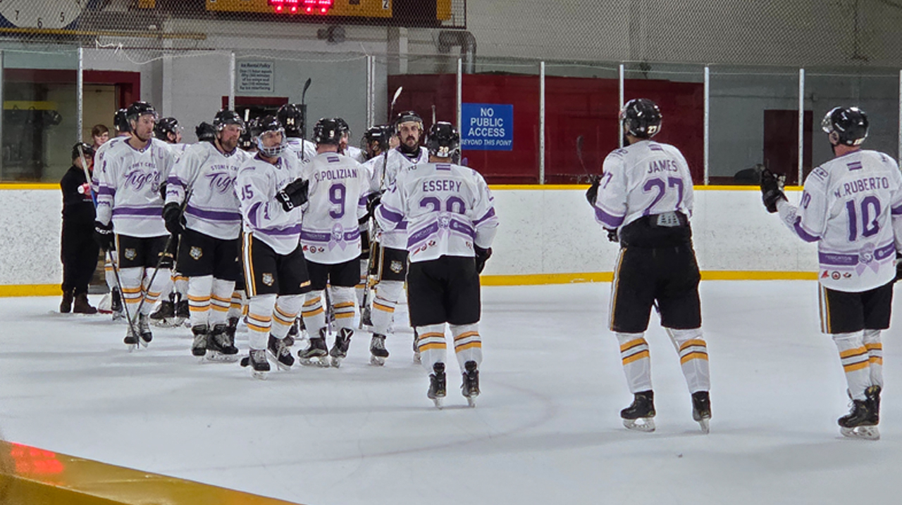 Tigers celebrate a victory