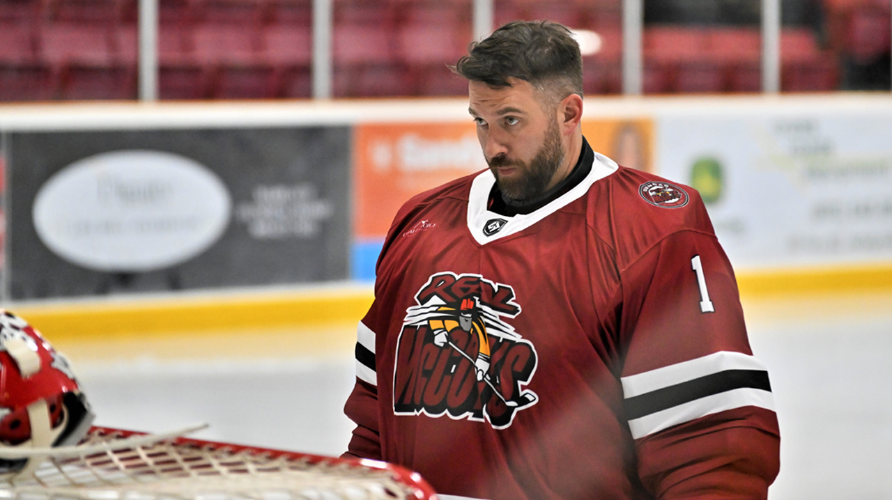 McCoys' Mike Mole during the anthem