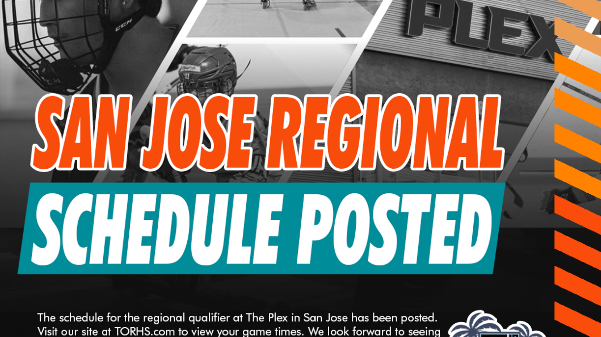 News San Jose Schedule Posted Torhs Hockey