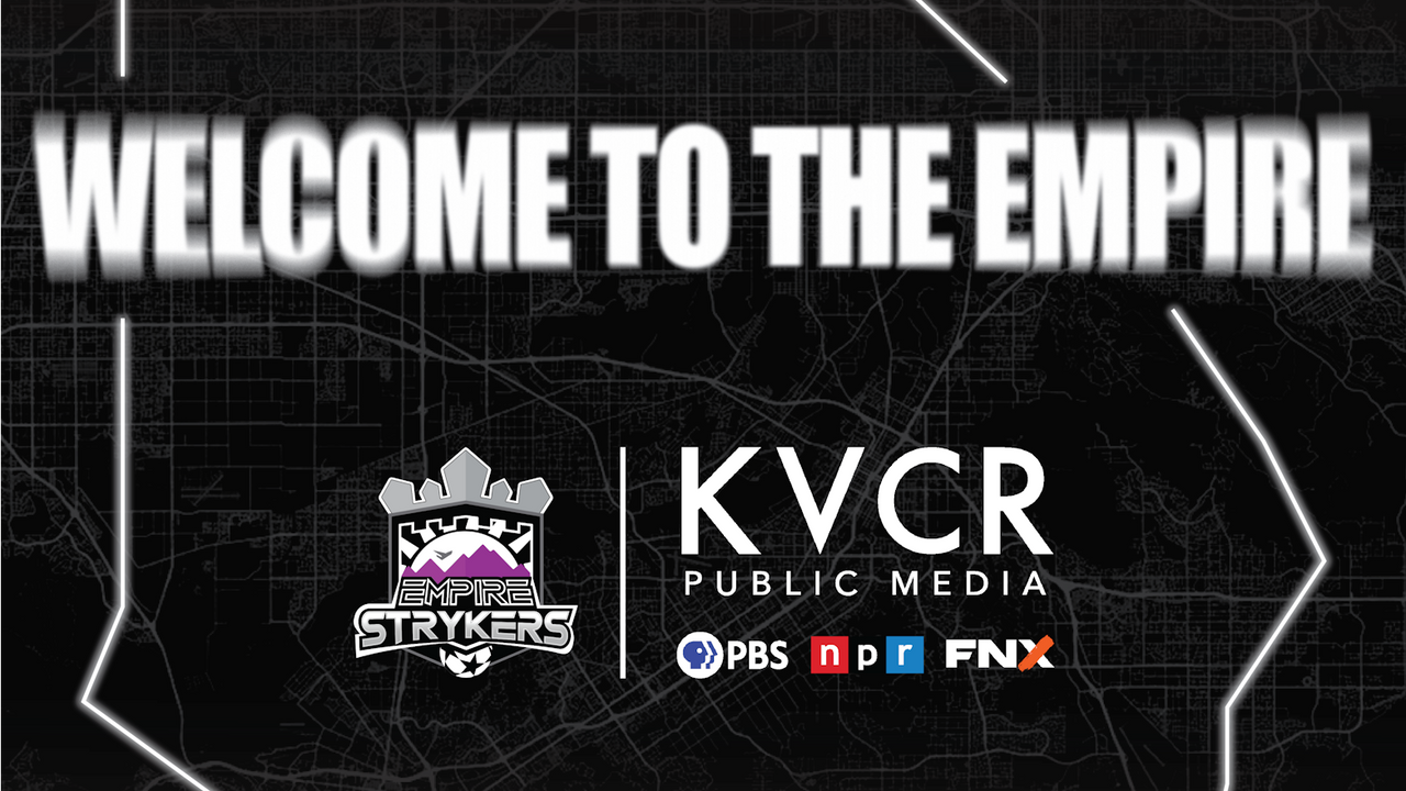 Strykers & KVCR partnership graphic