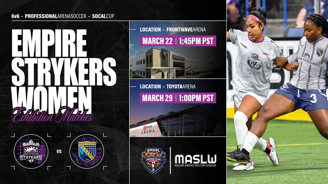 MASL SoCal Women's Arena Cup promo graphic