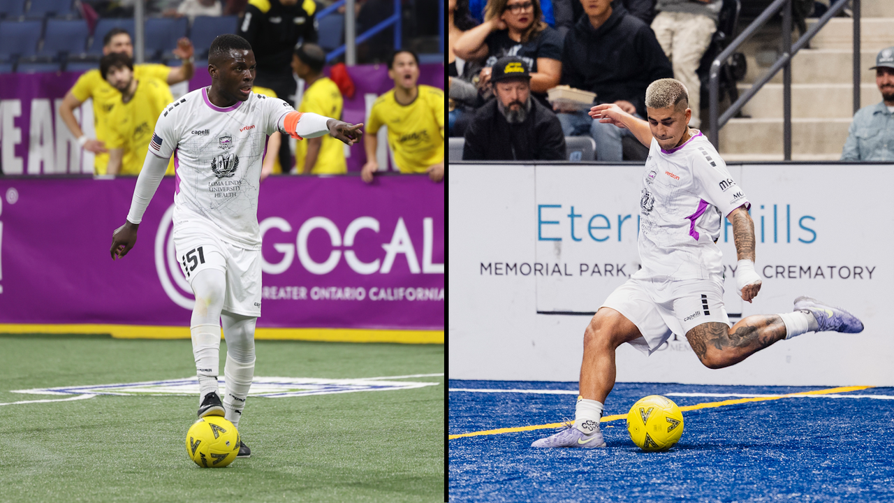 Split graphic of Robert Palmer and Justin Stinson playing in games