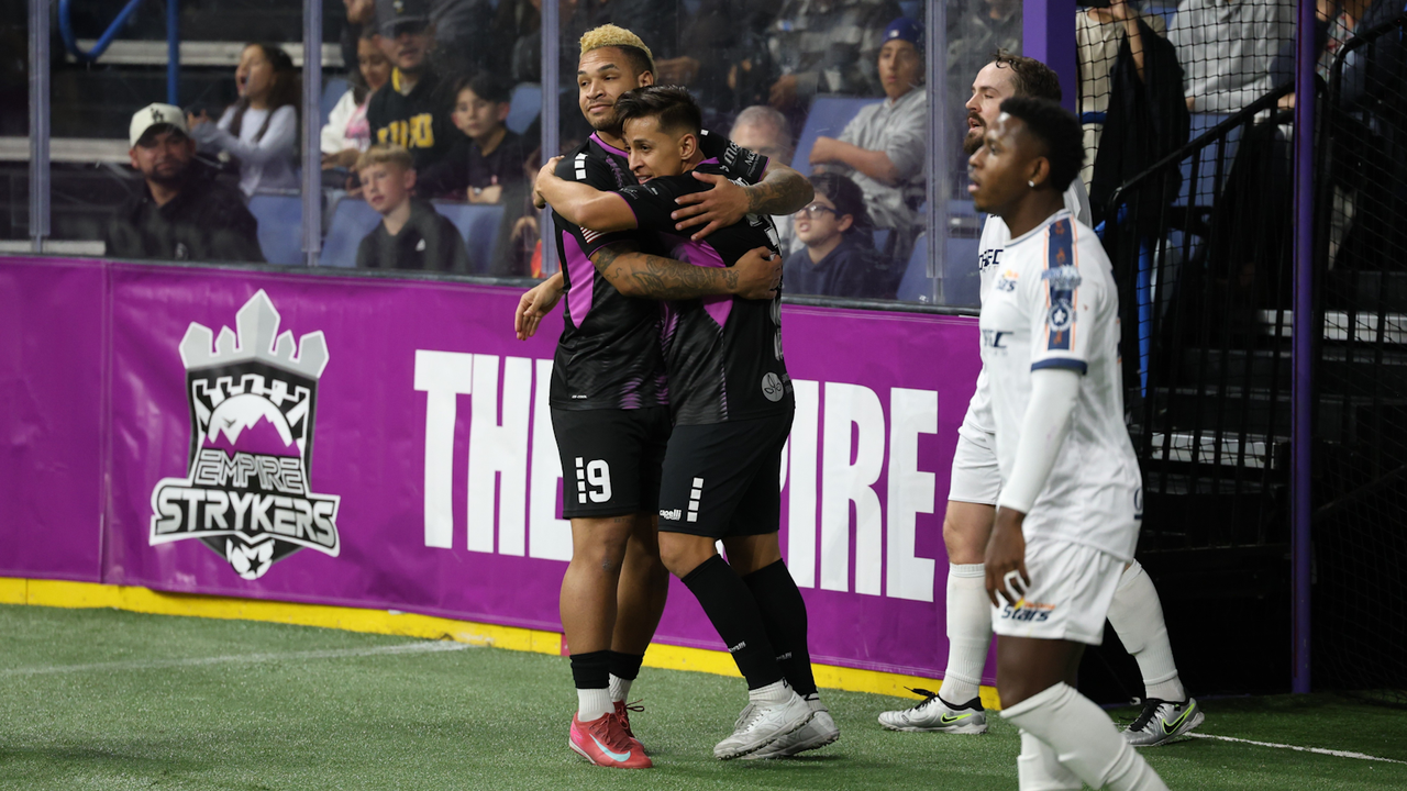Photo of Ant Powell & Steven Chávez celebrating vs. Tacoma