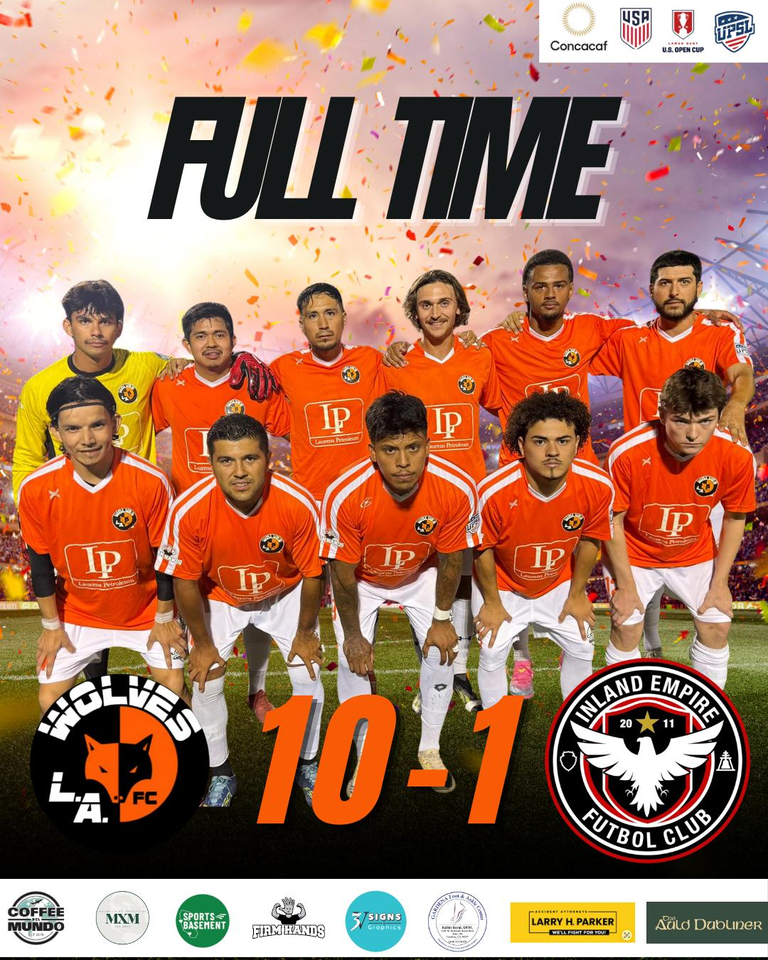 L.A. Wolves FC Score big win versus Inland Empire