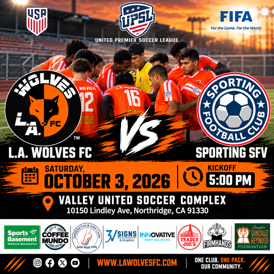 L.A. Wolves FC vs Sporting FC
