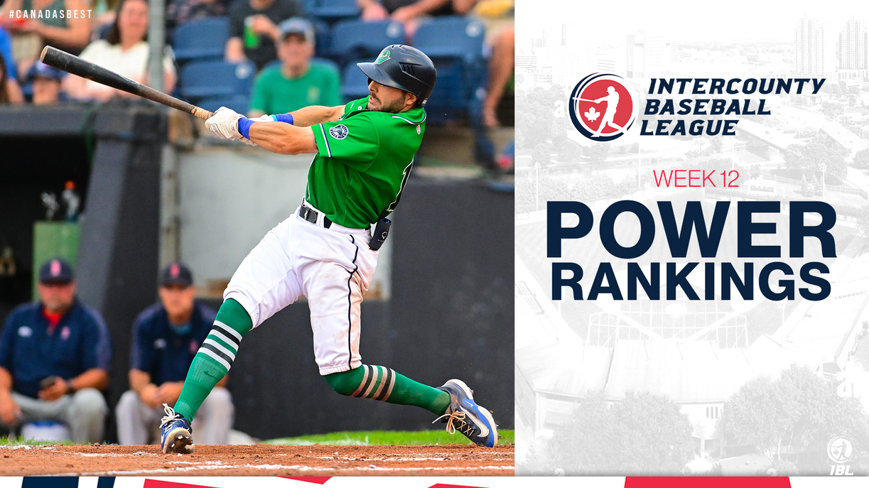 News IBL Power Rankings Week 12 Intercounty Baseball League