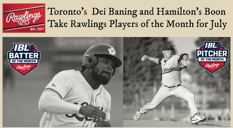 Dei Baning and Boon take home Rawlings Player and Pitcher of the Month Awards for July