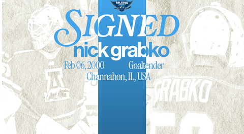 FRESNO FALCONS SIGN NCAA DIVISION I AND PROFESSIONAL GOALTENDER NICK GRABKO