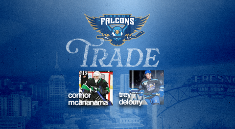 Fresno Falcons Acquire Physical Defenseman Trey Deloury from Danbury