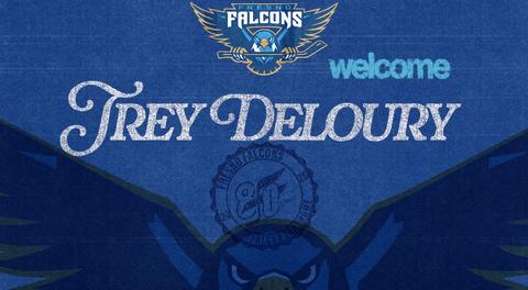 FRESNO FALCONS SIGN DEFENSEMAN TREY DELOURY
