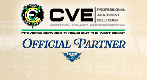 FRESNO FALCONS WELCOME CENTRAL VALLEY ENVIRONMENTAL AS CORPORATE PARTNER