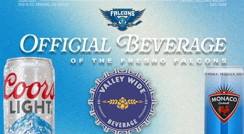 Fresno Falcons Announce Valley Wide Beverage as Official Beverage Partner