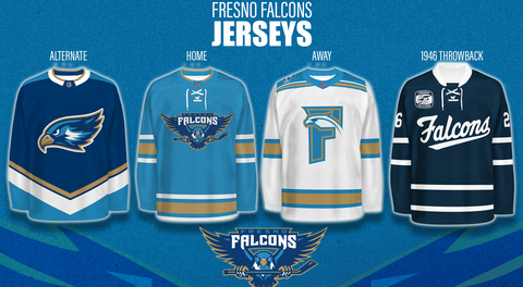 Fresno Falcons Unveil Official Jerseys for Inaugural Season