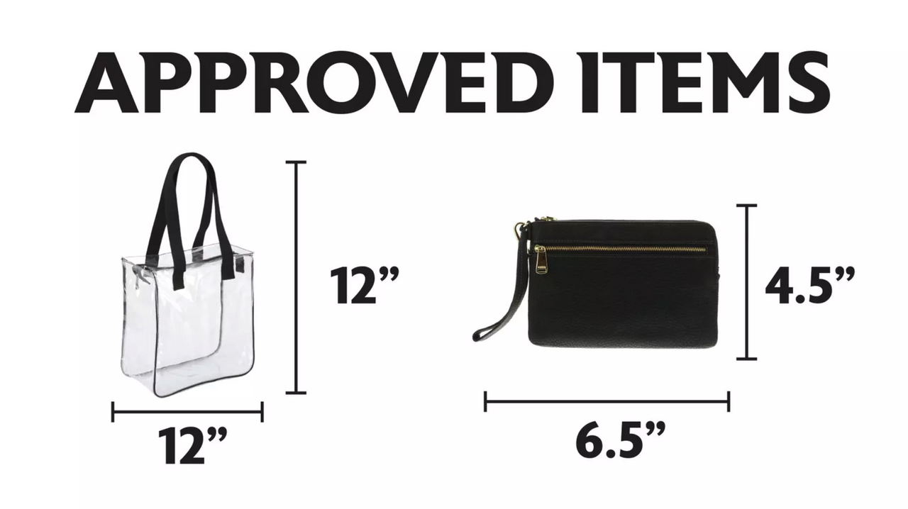 Baxter Arena Clear Bags