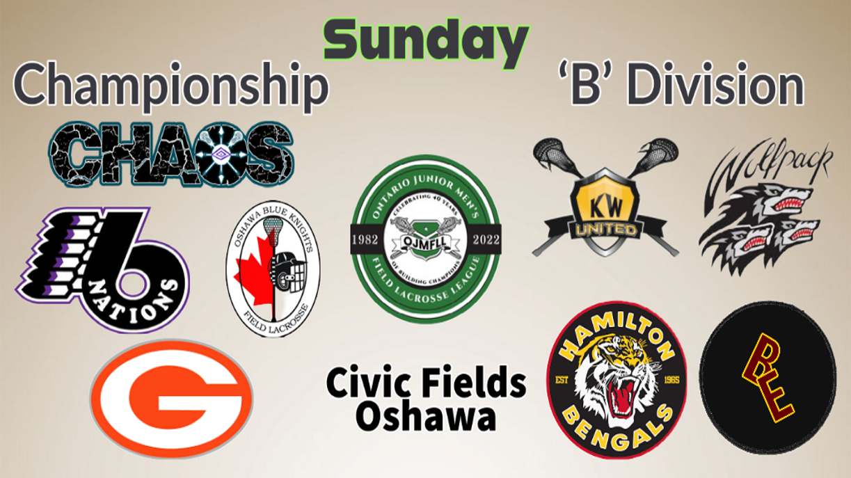 News Teams ready for OJMFLL Playoffs Ontario Junior Men's Field