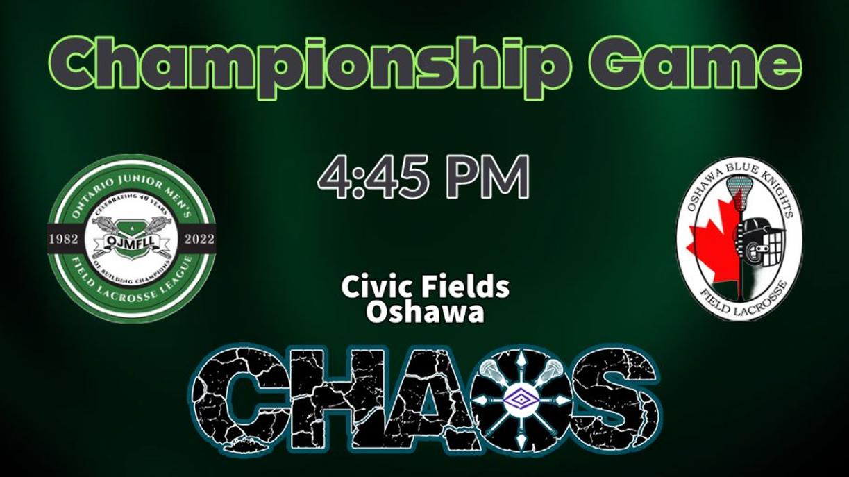 News Watch the 2022 A Division Championship Game Ontario Junior Men