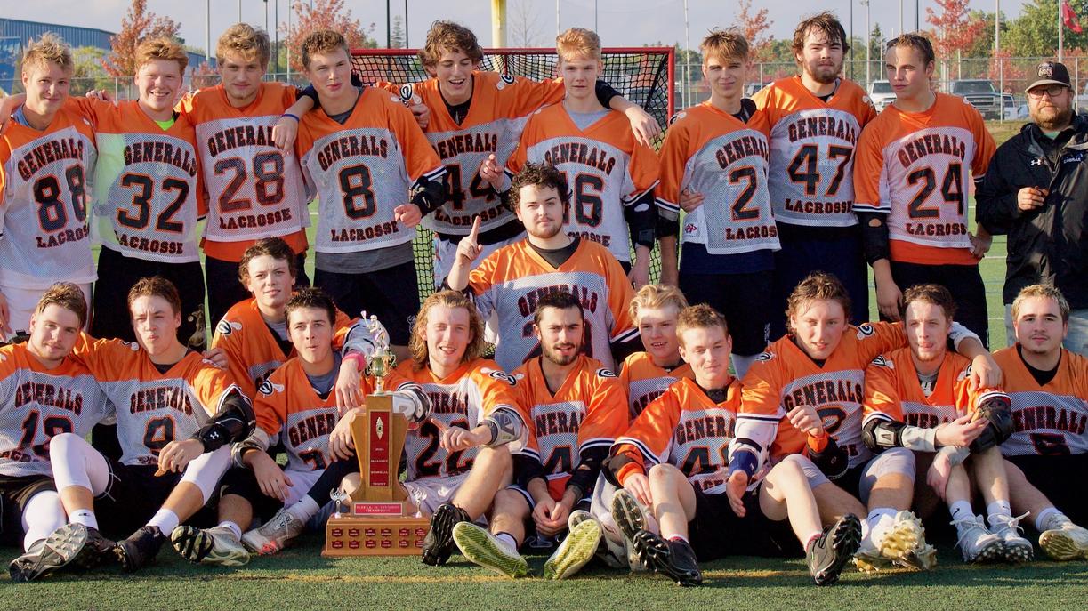 Generals win backtoback championships Ontario Junior Men's Field