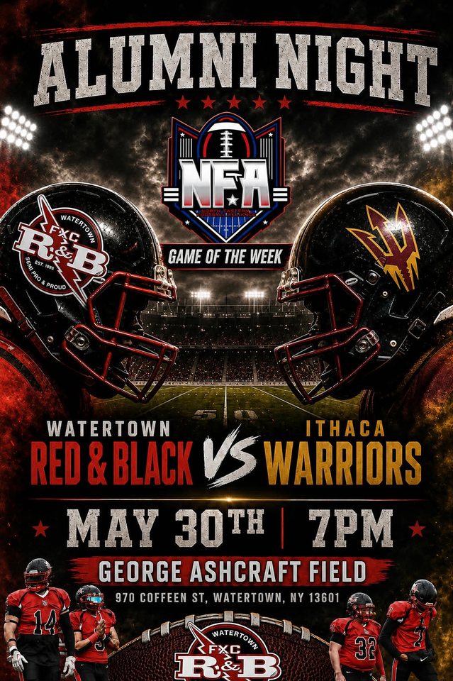 Ithaca Warriors at Watertown Red & Black - 2026 NFA Week 1 Game of the Week