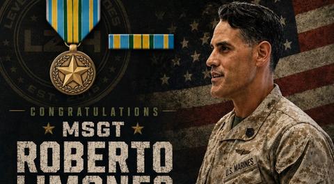 LZH’s MSGT. Roberto Limones Awarded Military Outstanding Volunteer Service Medal