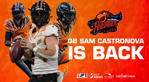 Firebirds Announce Return of 2025 AF1 MVP Sam Castronova Ahead of Undefeated Week 5 Home Game