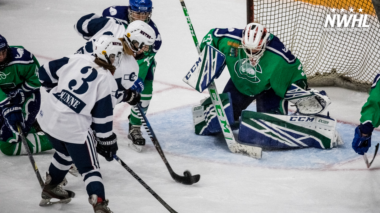 Sam Walther Leads Riveters to Win in Goalie Duel Against Whale