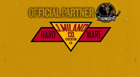 Stockton Thunder Announce First Corporate Partnership with J. Milano Company