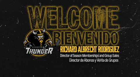Stockton Thunder Welcome Richard Albrecht Rodriguez as Dir. of Season Memberships and Group Sales