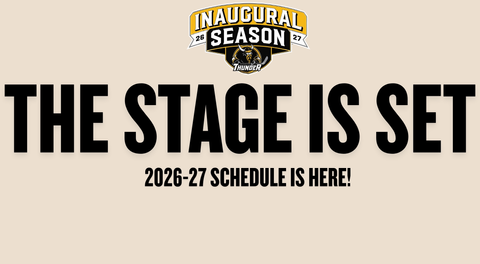 Thunder Unveil Home Schedule