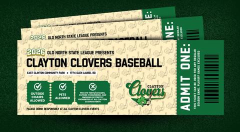 2026 Clayton Clovers Tickets Are Now Available