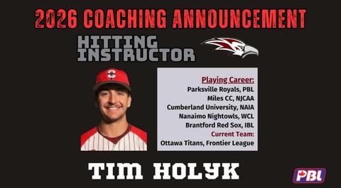 Victoria Eagles Announce New Hitting Instructor for 2026 Training Season