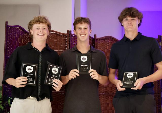 2025 Senior Premier Award Recipients Garen Geoghegan, Jack Avisont, Will Zielinski