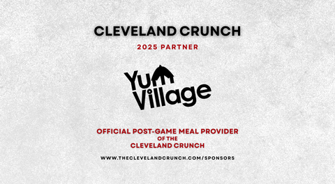 YUM VILLAGE RETURNS AS OFFICIAL POST-GAME MEAL PROVIDER FOR THE CLEVELAND CRUNCH