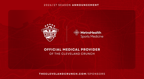 Cleveland Crunch Welcomes Back MetroHealth as Official Medical Provider