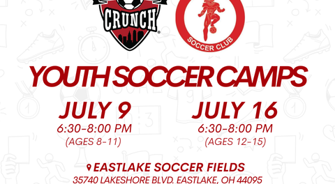 Cleveland Crunch and Aztecs Soccer Club Partner to Host Youth Soccer Camps in Eastlake This July